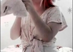 Cute Solo Girl Plays With Her Toys