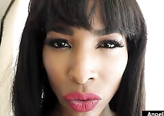 Ebony ts Natassia Fantasies dominating stud
