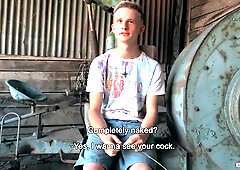 Light-haired Youngster Gets Paid From A Random Stranger To Have Fuck-fest