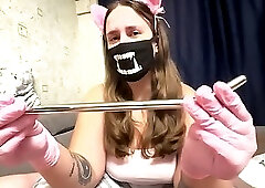 Anastasia Mistress did her boyfriend sounding CBT and ballbusting