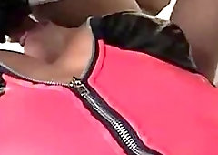 Caroline Lopes Leathered Tranny Drilled By Latino