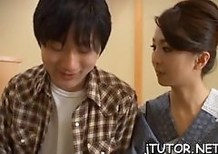 Boner enters inviting japanese shiori endous juicy pie