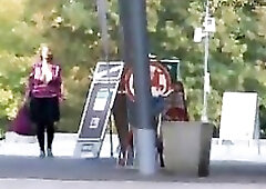 Hawt downblouse in public