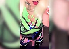 Shelly Roberts with Ginger. Crossdresser smokin' large hair fetish masturbate cum discharged music episode compilation