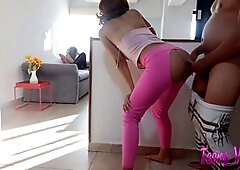 Hooking up with my stepdad in secret while my stepmom is away for a quickie