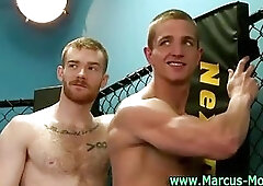 Hard dick muscle man poses