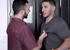 Aroused hunk gets ass pounded