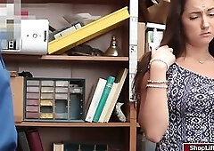 Shoplifter Lily sucks LPs huge dick