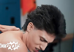 TWINKPOP - Angel Elias Fellates The Top Marco Alessandro In The Switching Apartments, Then Takes A Rail