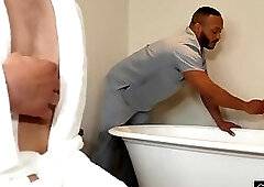 Dillon Massages Darron's Cock With His Mouth