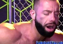 Buff dude fucks black guy