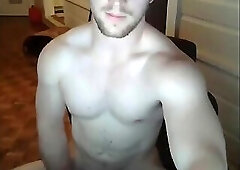 Cute Muscled Stud Jerks Off & Cums for Me on Cam