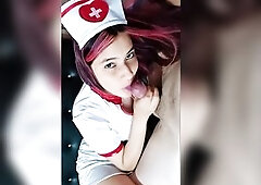 That babe met a married delivery man and wanted his large knob in her twat