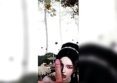 Massive breasts cg Groaning