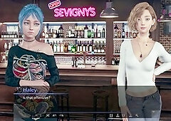 Busty mom in a visual novel let's play on Shale Hill