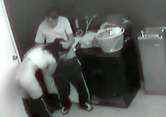 Hot Couple kissing each other showing her perfect ass and blowjob a dick. She fucking on top on washing machine un cumming