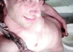 Lascivious Transgirl Pissing Standing Up in Full View