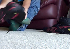 Men's Foot Fetish: Sheer socks