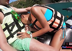 Jetski Oral Sex In Public With His Real Oriental Teen 18+ Girlfriend