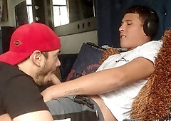 Gym suck, teen jocks, hand-job