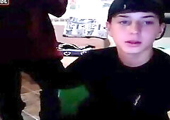 Fast handjob before her friend comes back