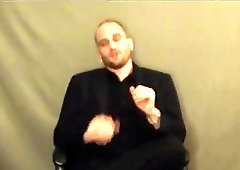 Attractive handsome guy talks about his BDSM and bondage fetish