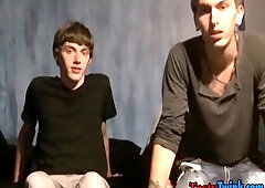 Without a condom Cowboy Railing with Young having some Scorching Joy