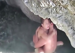 Couple caught fucking on the beach