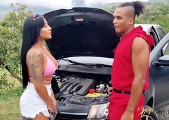 Mariana Pays With Her Pussy To The Mec With Mariana Martix