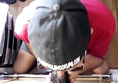 Cockhungry moustache deepthroating BBC