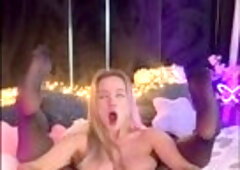 Blond with Large Natural Bazookas Bangs Herself Hard with Thick Sextoy – Legs Up, Doggy & Groaning Loud