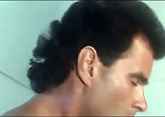 Moana Pozzi style vintage threesome with hairy Italian lover and two seductive women