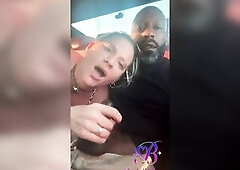Riding in the backseat down a busy Dallas highway, I just couldn't resist pulling out his nice-looking ebony dong. See me take each inch of him d