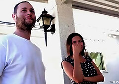 Slutty pair tries to make their 1st sex tape. This babe bows over the daybed and groans loud whilst being permeated.