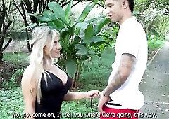 Charming blond cutie rides a giant ramrod until cumming, Curvy Latin chick is drilled hard