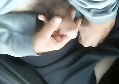 HANDJOB IN CAR