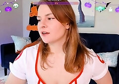 Amateur Jasmin stripping panties and masturbating