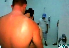 Gay party in a dark basement