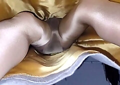 Check out my long gray miniskirt