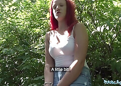 Redhead Tiffany Love fucked in the shade