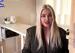 Blond secretary with large booty enjoys anal-act of love [Deutsch porn]