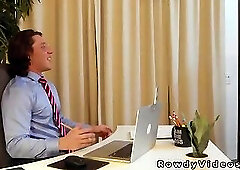 Gay rimjob and anal sex in the office during working time