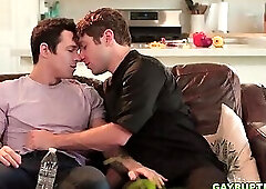 Jayden Marcos fucks his cooking teacher Calvin Banks