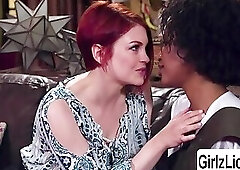 Two sexy sluts sweet interracial lesbi sex