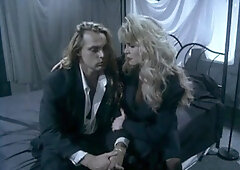 Sexy blonde blowjob and handjob