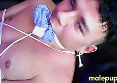 Leo Blues big cock was erected as Richard Lennox teased it with his foot