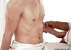 Reece Scott fucking Serg Shepard asshole while jerking cock