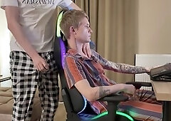 Young gay twink Max Gen gets down and dirty with some amateur fun