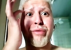 Solo session with Marcosninfo undressing and having a good time in the shower