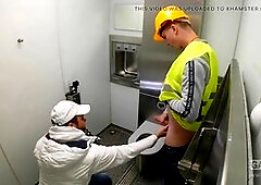 Rico Loko gets adventurous in a Munich toilet for some gay fun